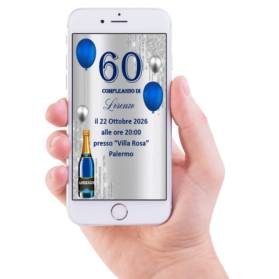 INVITO DIGITALE 60 ANNI UOMO