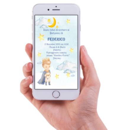 INVITO DIGITALE BALLERINA COMUNIONE IN 12 ORE