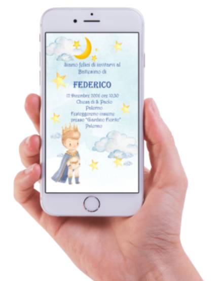 INVITO DIGITALE BALLERINA COMUNIONE IN 12 ORE