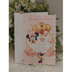 INVITO BATTESIMO BIMBA MINNIE