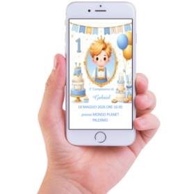 INVITO DIGITALE COMPLEANNO PICCOLO PRINCIPE