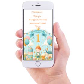 INVITO DIGITALE COMPLEANNO PICCOLO PRINCIPE