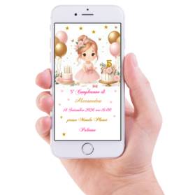 INVITO DIGITALE COMPLEANNO BIMBA