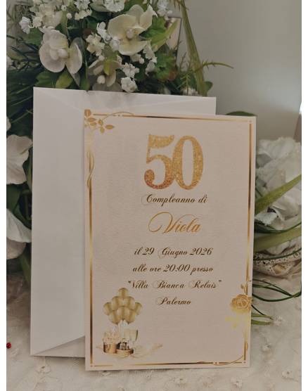 INVITO COMPLEANNO DONNA
