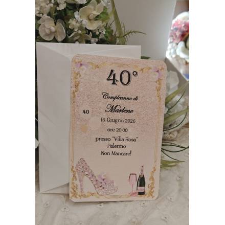 INVITO COMPLEANNO DONNA