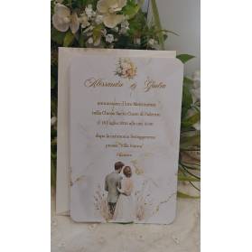 INVITO MATRIMONIO CON BUSTA E STAMPA GRATIS
