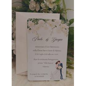 INVITO MATRIMONIO CON BUSTA E STAMPA GRATIS