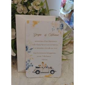 INVITO MATRIMONIO SPOSINI CON BUSTA E STAMPA GRATIS