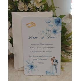 INVITO MATRIMONIO SPOSINI CON BUSTA E STAMPA GRATIS