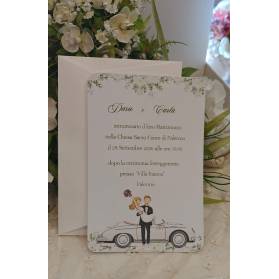 INVITO MATRIMONIO SPOSINI CON BUSTA E STAMPA GRATIS