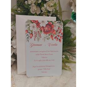 INVITO MATRIMONIO CON BUSTA E STAMPA GRATIS