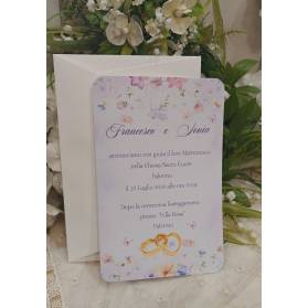 INVITO MATRIMONIO CON BUSTA E STAMPA GRATIS