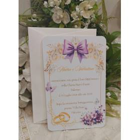 INVITO MATRIMONIO CON BUSTA E STAMPA GRATIS