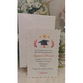 INVITO LAUREA RAGAZZO CON BUSTA
