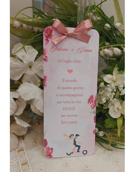Segnalibro Matrimonio decoro Siciliano