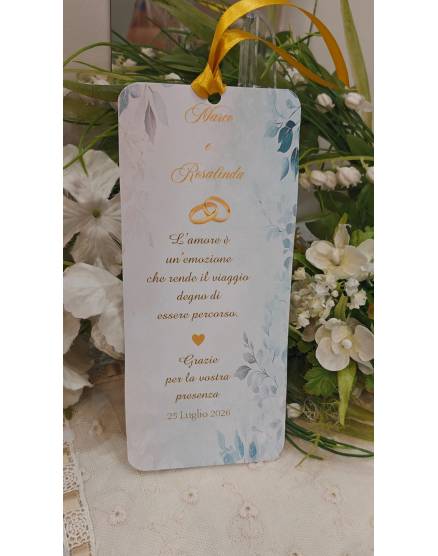 Segnalibro Matrimonio decoro Siciliano