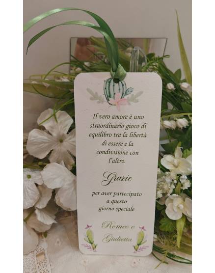 Segnalibro Matrimonio decoro Siciliano