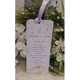 SEGNAPOSTO MATRIMONIO FIORI DI CAMPO