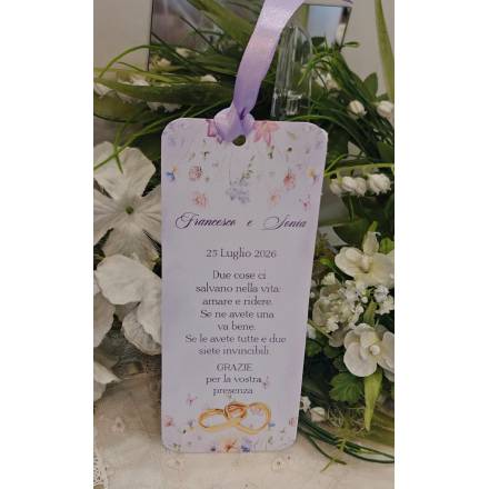 Segnalibro Matrimonio decoro Siciliano