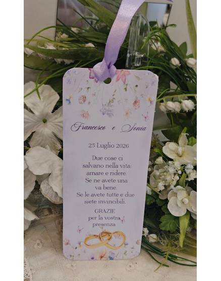 Segnalibro Matrimonio decoro Siciliano