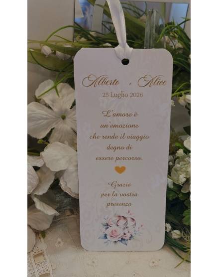 Segnalibro Matrimonio decoro Siciliano