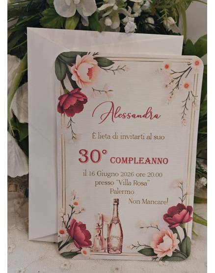 INVITO COMPLEANNO DONNA