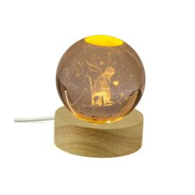 BOMBONIERA SFERA LED PICCOLO PRINCIPE CON CONFETTI