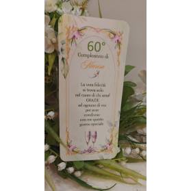 SEGNAPOSTO 60 ANNI DONNA
