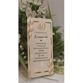 SEGNAPOSTO 40 ANNI UOMO