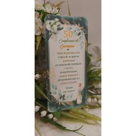 SEGNAPOSTO 50 ANNI DONNA