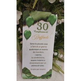 SEGNAPOSTO 30 ANNI UOMO