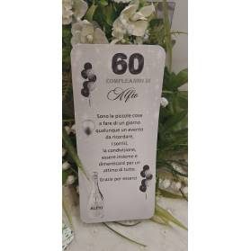 SEGNAPOSTO 60 ANNI UOMO
