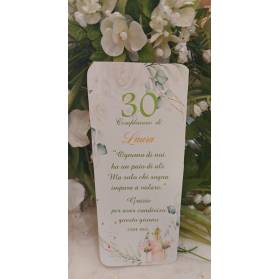 SEGNAPOSTO 30 ANNI DONNA