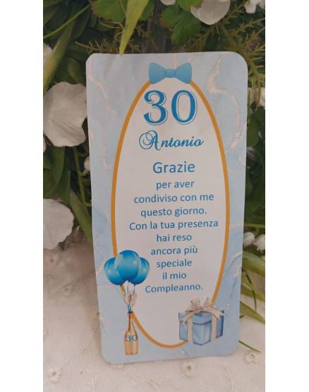 SEGNAPOSTO COMPLEANNO