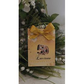 SCATOLINA COMPLEANNO 50 ANNI PERSONALIZZATA