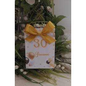 SCATOLINA COMPLEANNO 30 ANNI PERSONALIZZATA