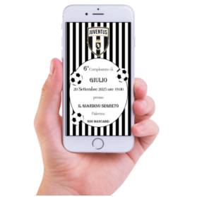 INVITO DIGITALE COMPLEANNO BAMBINO JUVE