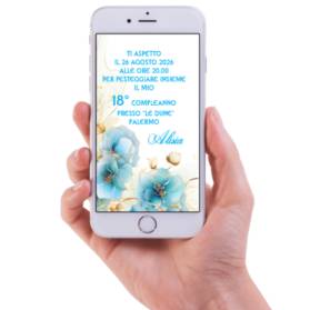 INVITO DIGITALE 18 ANNI RAGAZZA