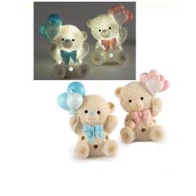 ORSETTO CON PALLONCINI CON LUCE