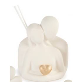 DIFFUSORE INNAMORATI MEZZOBUSTO CON CONFETTI