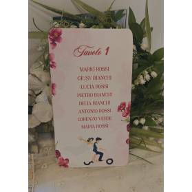 SET CARTONCINI TABLEAU NOZZE