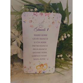 SET CARTONCINI TABLEAU NOZZE