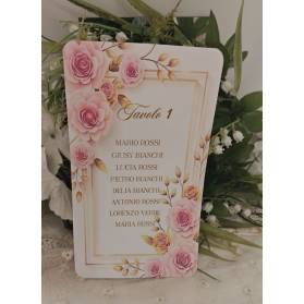SET CARTONCINI TABLEAU NOZZE