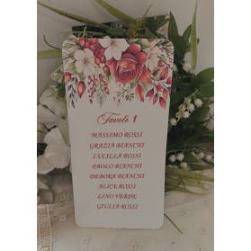 SET CARTONCINI TABLEAU NOZZE