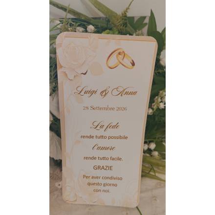 Segnalibro Matrimonio 