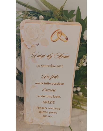 Segnalibro Matrimonio 