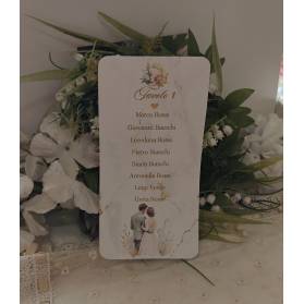 SET CARTONCINI TABLEAU NOZZE