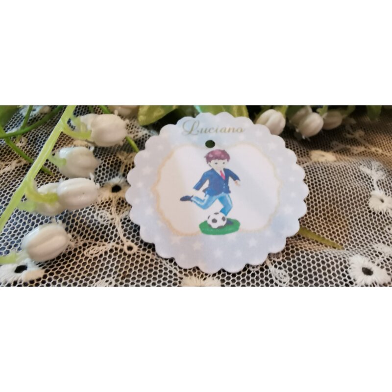 Calamite Per Prima Comunione - Set 6 Cuori In Legno Con Portaconfetti, Per Bimbo