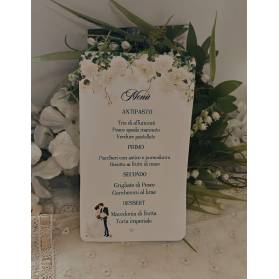 MENU' DI NOZZE FIORI BIANCHI