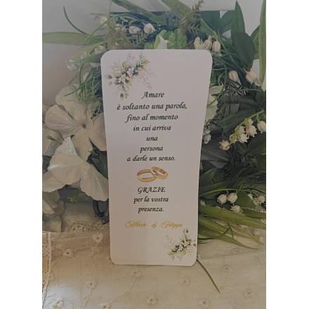 Segnalibro Matrimonio 